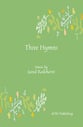 Three Hymns SATB choral sheet music cover